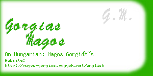 gorgias magos business card